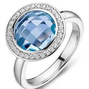 🎁NWT: Sterling & Topaz Round Shaped Ring